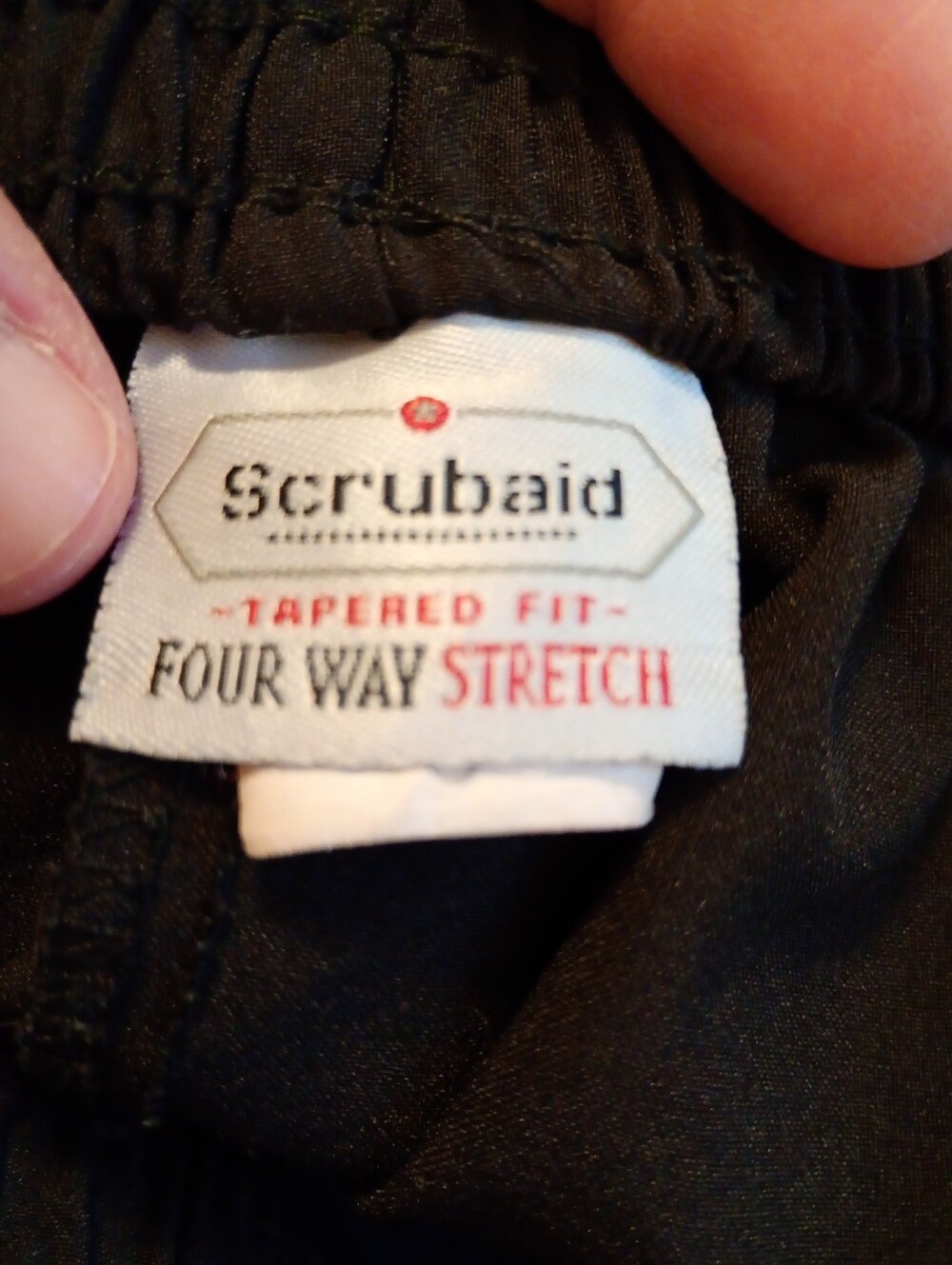 2 Pair Black Scrub Pants Size Medium